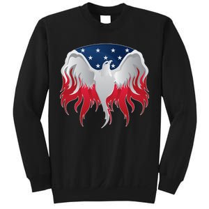 American Flag Eagle USA Illustration Sweatshirt