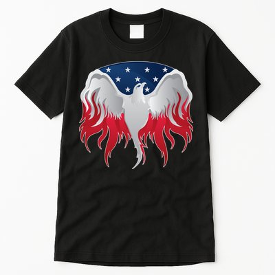 American Flag Eagle USA Illustration Tall T-Shirt