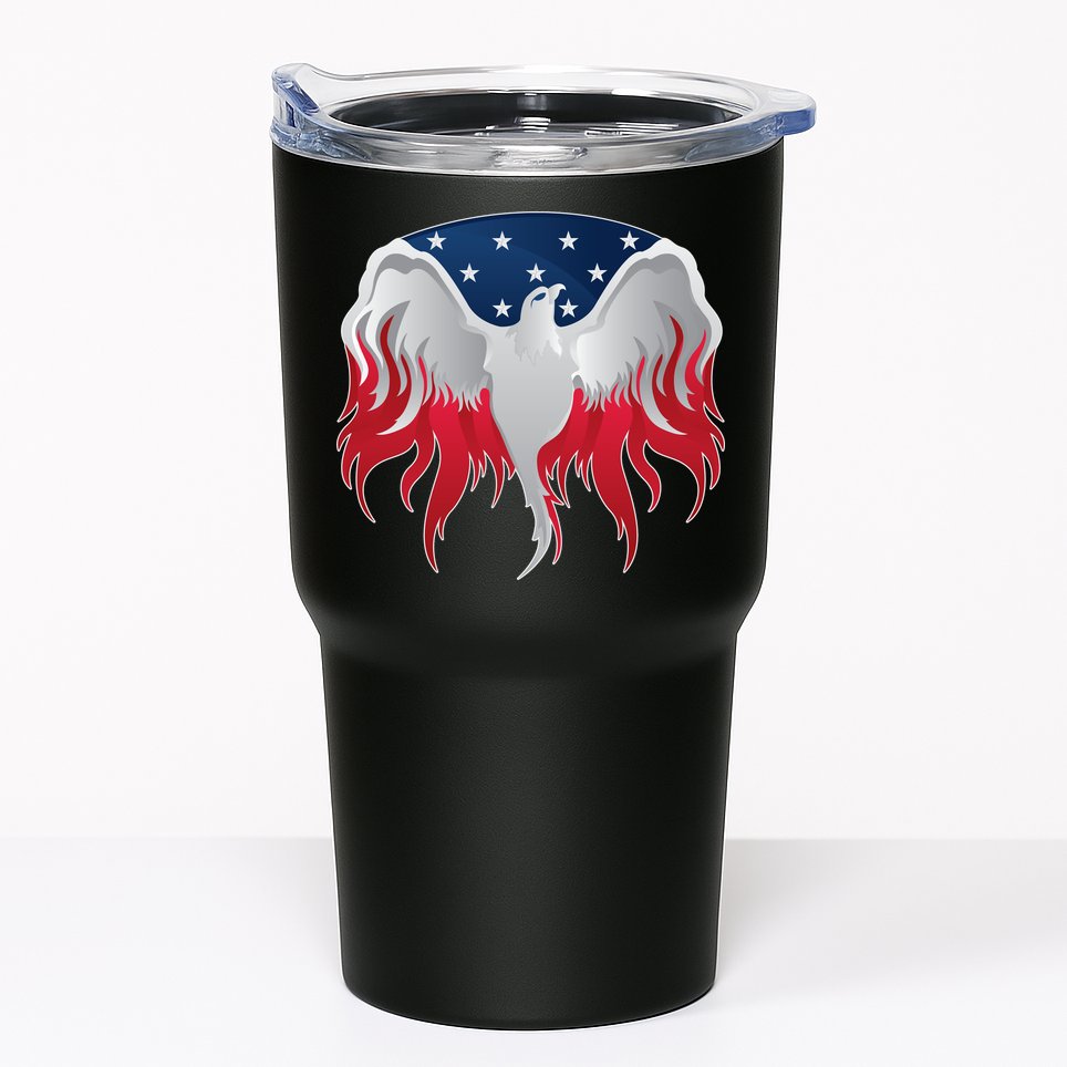 American Flag Eagle USA Illustration Tumbler