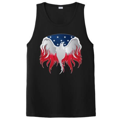 American Flag Eagle USA Illustration PosiCharge Competitor Tank