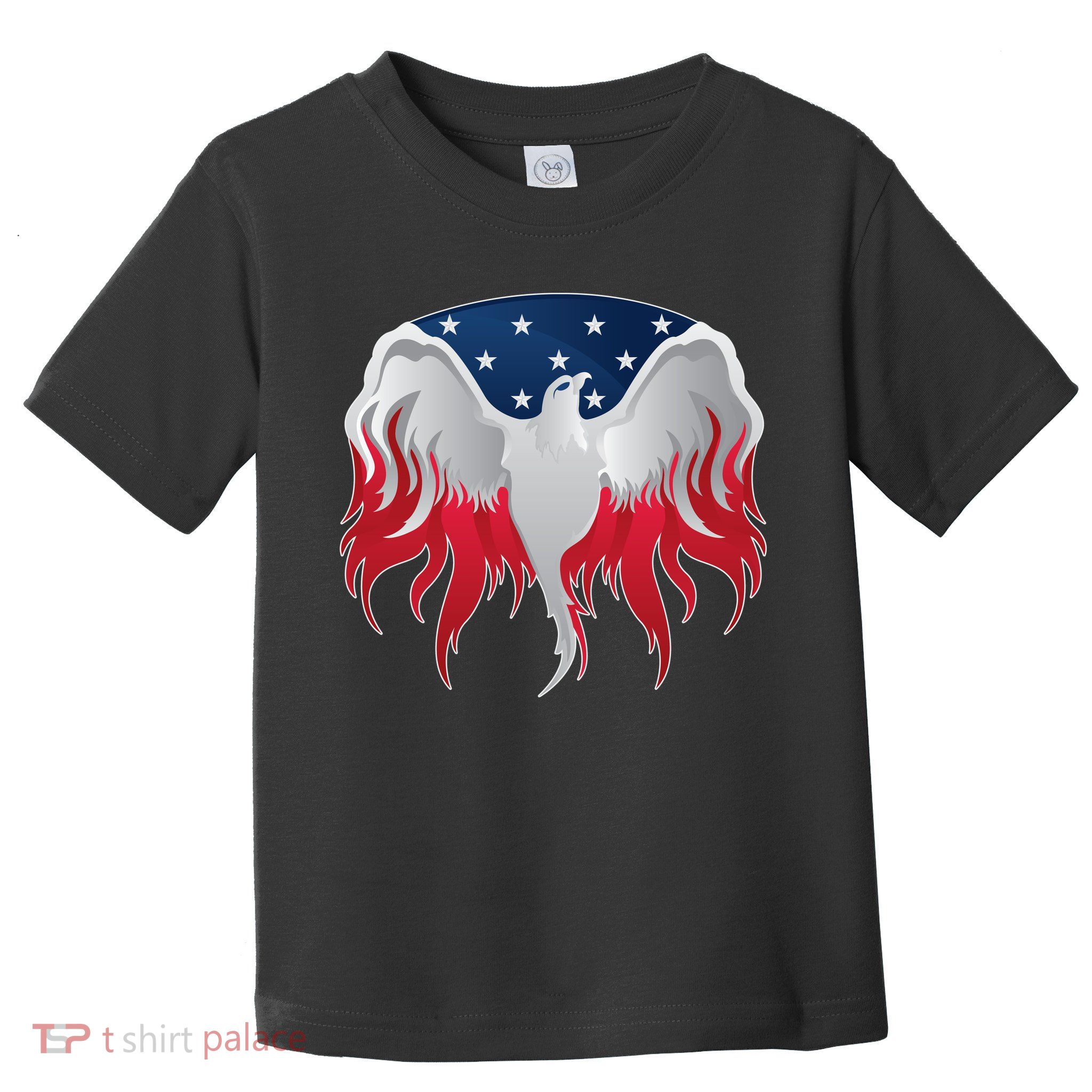 American Flag Eagle USA Illustration Toddler T-Shirt