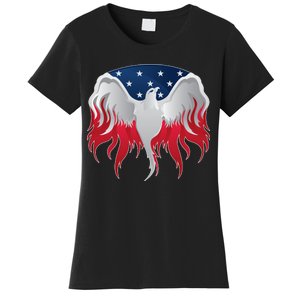 American Flag Eagle USA Illustration Women's T-Shirt