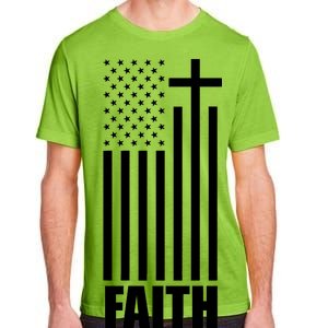 American Flag Faith Cross Adult ChromaSoft Performance T-Shirt