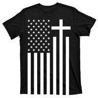 American Flag Faith Cross T-Shirt