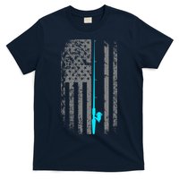 American Flag Fishing Pole T-Shirt