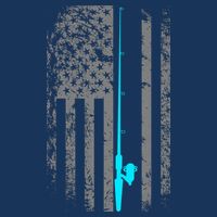American Flag Fishing Pole T-Shirt