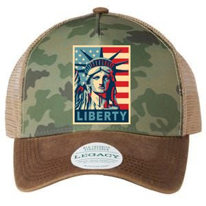 American Flag Statue Of Liberty Legacy Tie Dye Trucker Hat