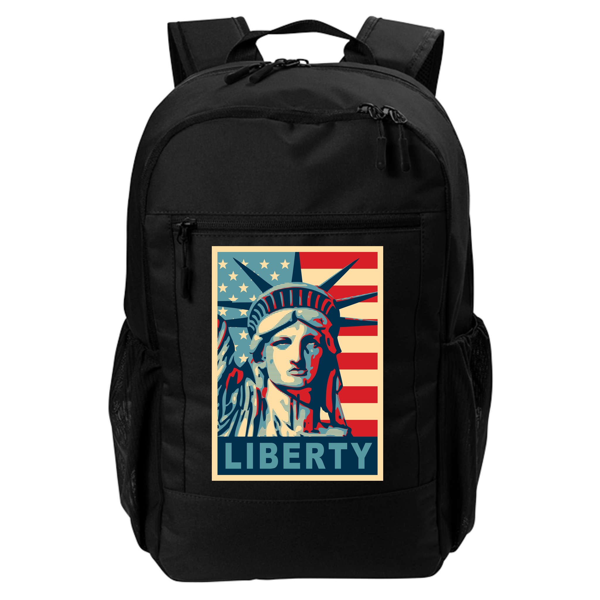 American Flag Statue Of Liberty Backpack