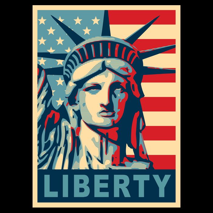 American Flag Statue Of Liberty Backpack