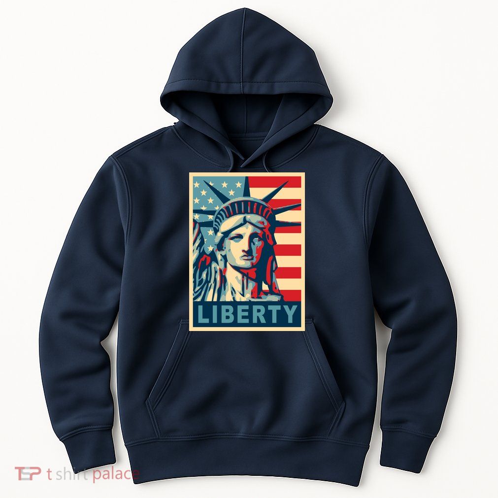 American Flag Statue Of Liberty Hoodie