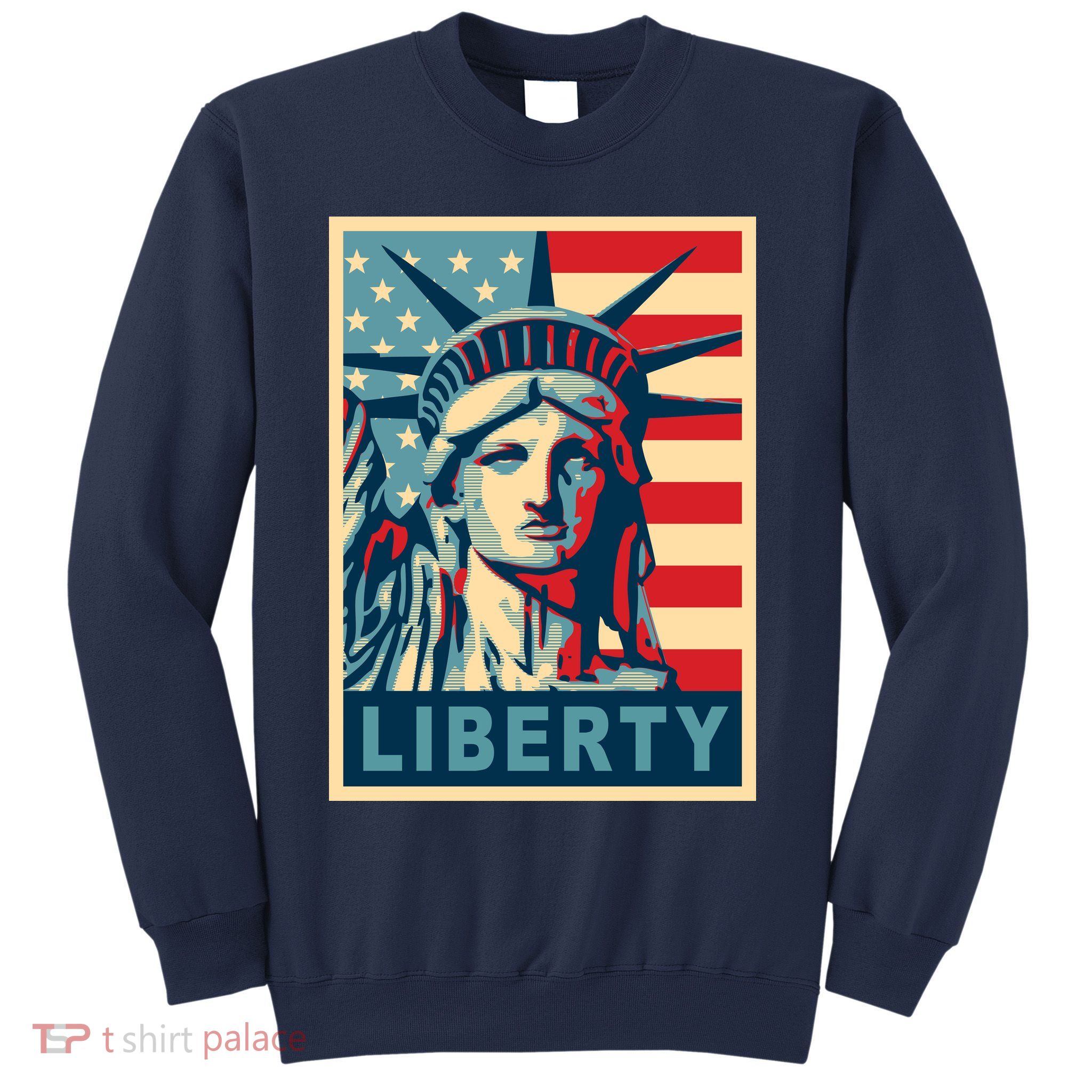 American Flag Statue Of Liberty Sweatshirt