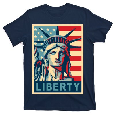 American Flag Statue Of Liberty T-Shirt