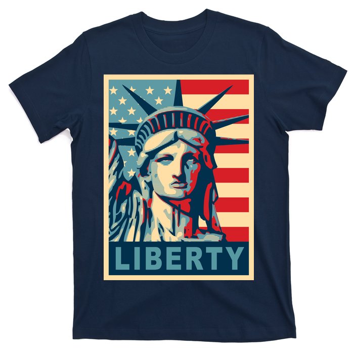 American Flag Statue Of Liberty T-Shirt