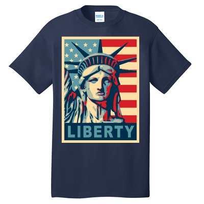 American Flag Statue Of Liberty Tall T-Shirt