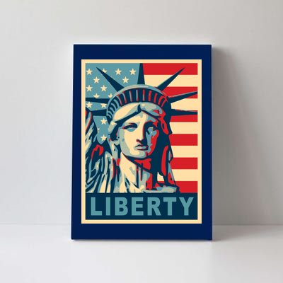 American Flag Statue Of Liberty Canvas