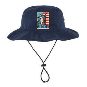 American Flag Statue Of Liberty Legacy Cool Fit Booney Bucket Hat