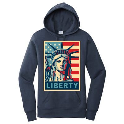 American Flag Statue Of Liberty Women's Pullover Hoodie