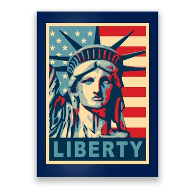 American Flag Statue Of Liberty Poster