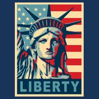 American Flag Statue Of Liberty 25L Jumbo Tote