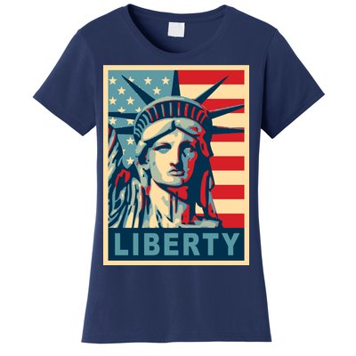 American Flag Statue Of Liberty Women's T-Shirt