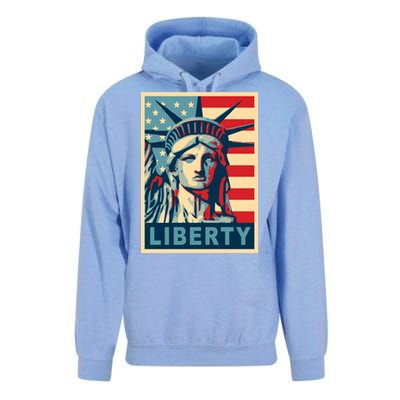 American Flag Statue Of Liberty Unisex Surf Hoodie