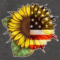 American Flag Sunflower Vector Backpack