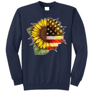 American Flag Sunflower Sweatshirt