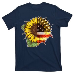 American Flag Sunflower T-Shirt