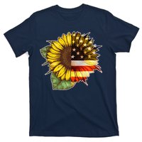 American Flag Sunflower T-Shirt