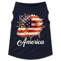 American Flag Sunflower USA Doggie Tank