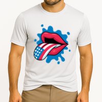 American Flag Tongue Cooling Performance Crew T-Shirt