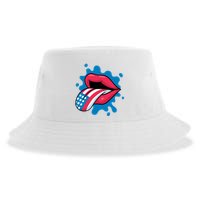 American Flag Tongue Sustainable Bucket Hat