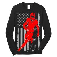 American Football Vintage Flag USA Long Sleeve Shirt