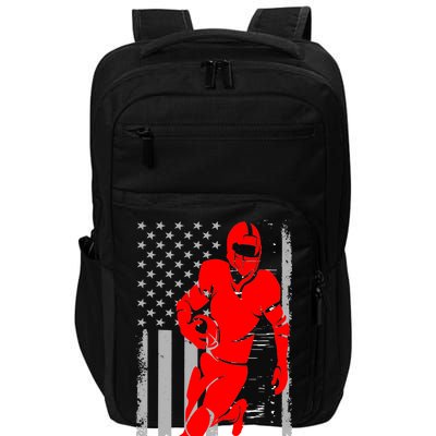 American Football Vintage Flag USA Impact Tech Backpack