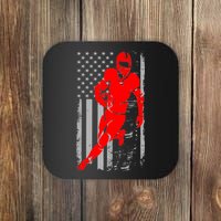 American Football Vintage Flag USA Coaster