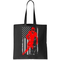 American Football Vintage Flag USA Tote Bag