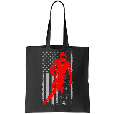 American Football Vintage Flag USA Tote Bag