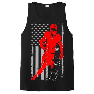 American Football Vintage Flag USA PosiCharge Competitor Tank