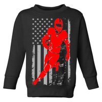 American Football Vintage Flag USA Toddler Sweatshirt