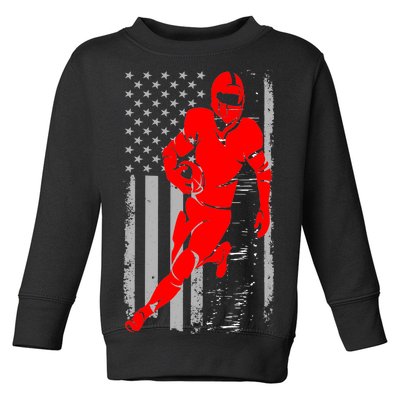 American Football Vintage Flag USA Toddler Sweatshirt