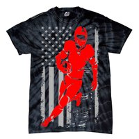 American Football Vintage Flag USA Tie-Dye T-Shirt