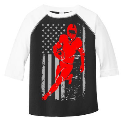 American Football Vintage Flag USA Toddler Fine Jersey T-Shirt