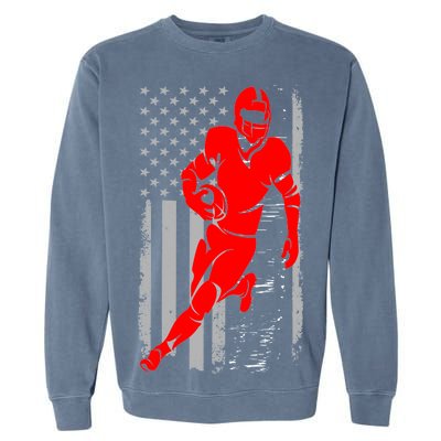 American Football Vintage Flag USA Garment-Dyed Sweatshirt