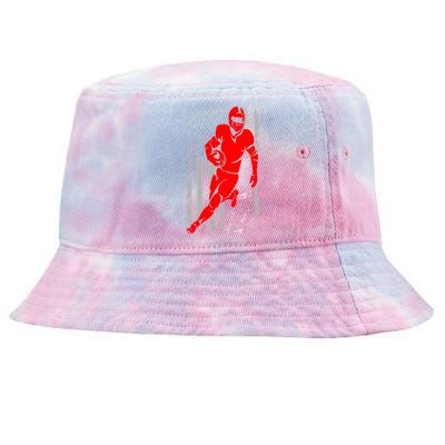 American Football Vintage Flag USA Tie-Dyed Bucket Hat