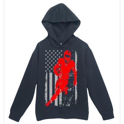 American Football Vintage Flag USA Urban Pullover Hoodie