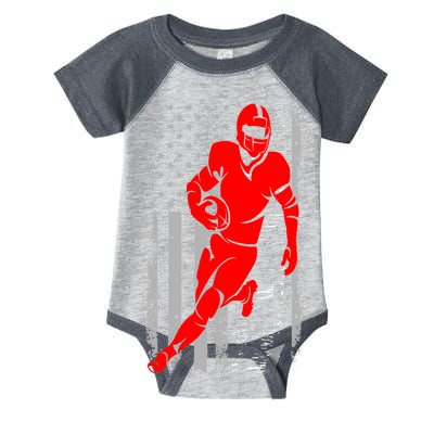 American Football Vintage Flag USA Infant Baby Jersey Bodysuit