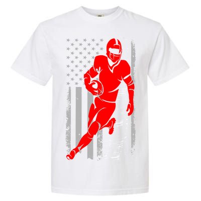 American Football Vintage Flag USA Garment-Dyed Heavyweight T-Shirt