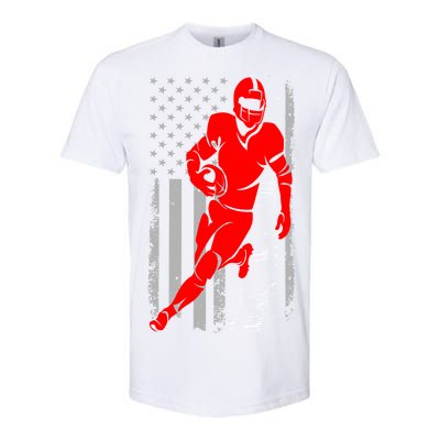 American Football Vintage Flag USA Softstyle CVC T-Shirt