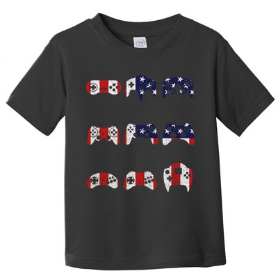 American Gamer Mash Up Controllers Toddler T-Shirt