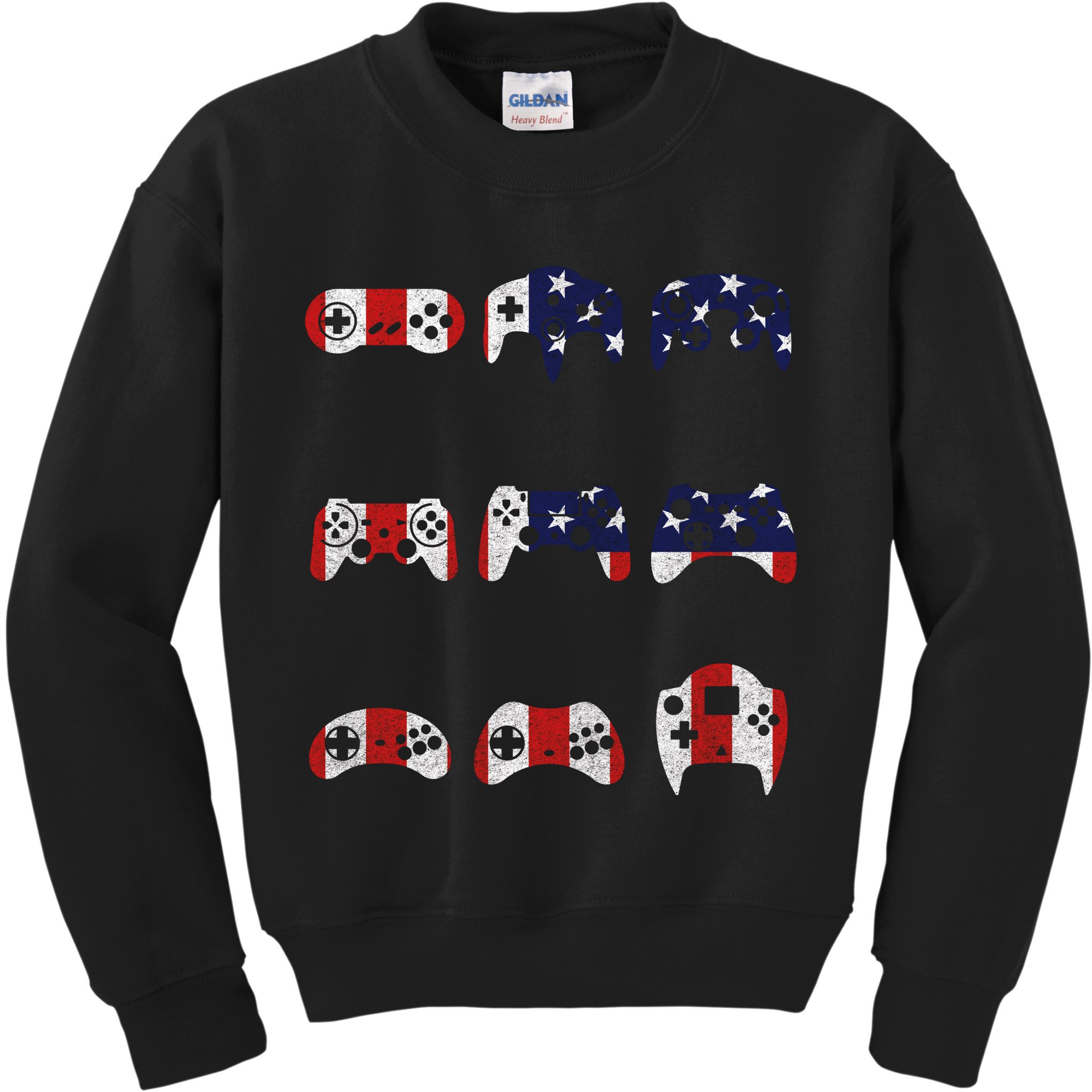 American Gamer Mash Up Controllers Kids Sweatshirt